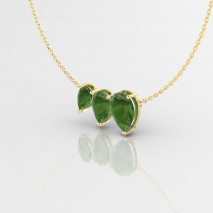 Calypso Pendentif Tourmaline en Or jaune 18k