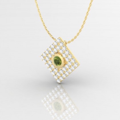 Georgette Pendentif Péridot en Or jaune 18k