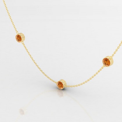 Joie Pendentif Citrine en Or jaune 18k