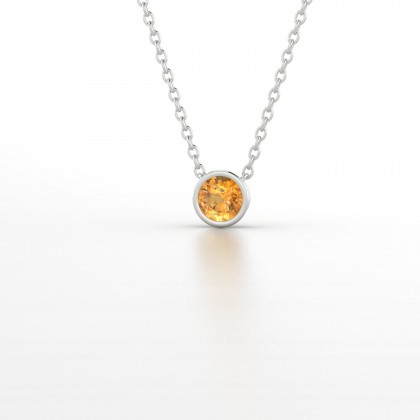 Agatha Pendentif Citrine en Argent 925
