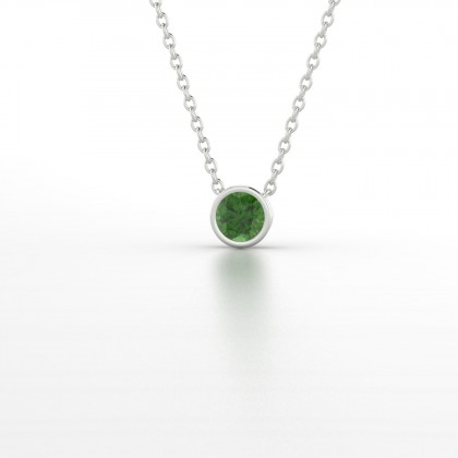 Agatha Pendentif Tourmaline en Or blanc 18k