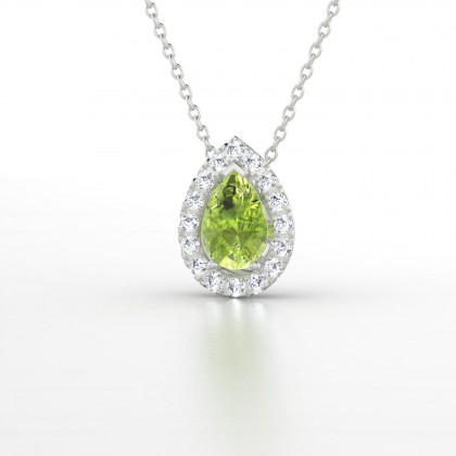 Barbara Pendentif Péridot en Argent 925