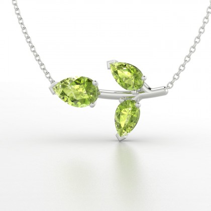 Chloris Pendentif Péridot en Argent 925