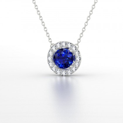 Cléa Pendentif Saphir en Argent 925
