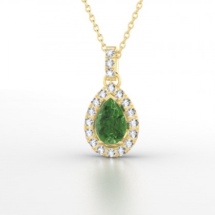 Clélia Pendentif Tourmaline en Or jaune 18k