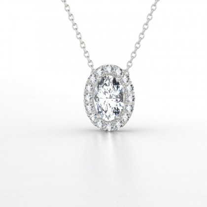 Clothilde Pendentif Diamant en Argent 925