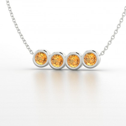 Envie Pendentif Citrine en Argent 925