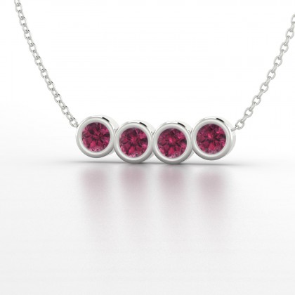 Envie Pendentif Grenat en Argent 925
