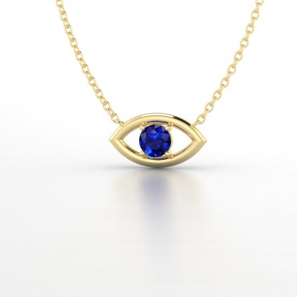 Era Pendentif Saphir en Or jaune 18k - 0
