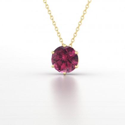Fameux Pendentif Grenat en Or jaune 18k
