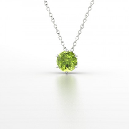 Invincible Pendentif Péridot en Argent 925