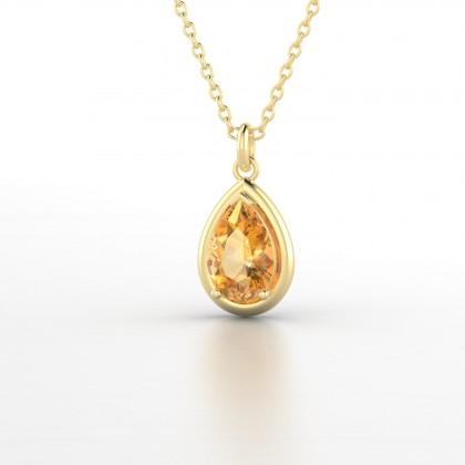 Julietta Pendentif Citrine en Or jaune 18k