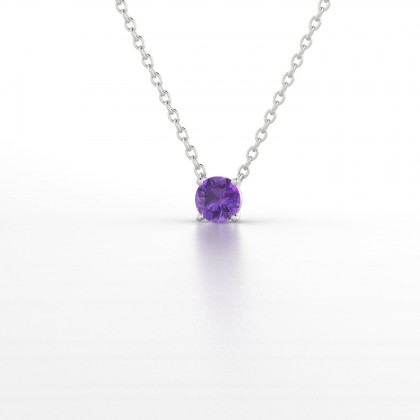 Léonise Pendentif Améthyste en Argent 925