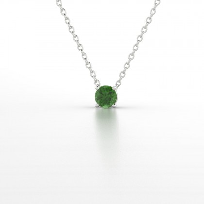 Léonise Pendentif Tourmaline en Or blanc 18k