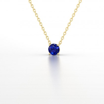 Léonise Pendentif Saphir en Or jaune 18k