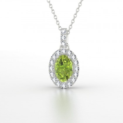 Mariette Pendentif Péridot en Argent 925