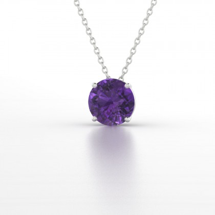 Moïra Pendentif Améthyste en Argent 925