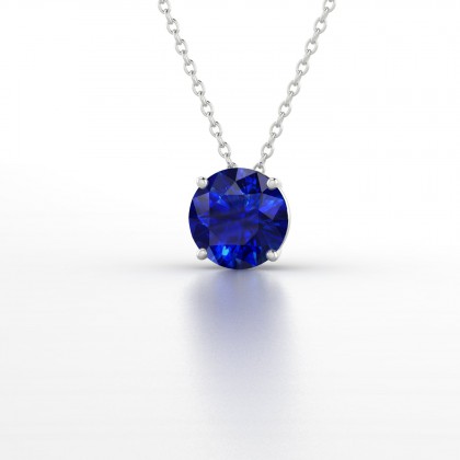 Moïra Pendentif Saphir en Or blanc 18k