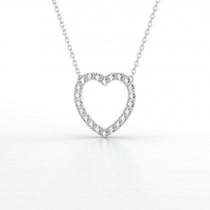 Romance Pendentif Diamant en Argent 925