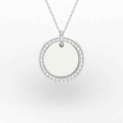 Sinope Pendentif Diamant en Or blanc 18k