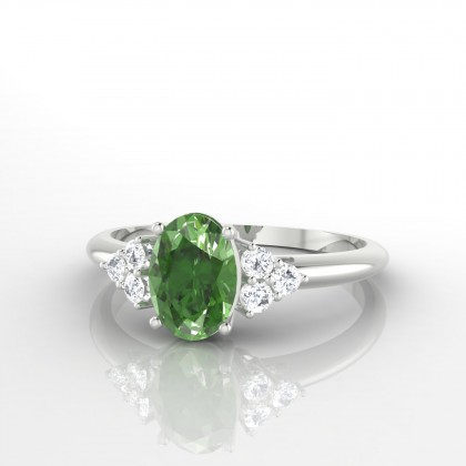 Allégresse Bague Tourmaline en Or blanc 18k