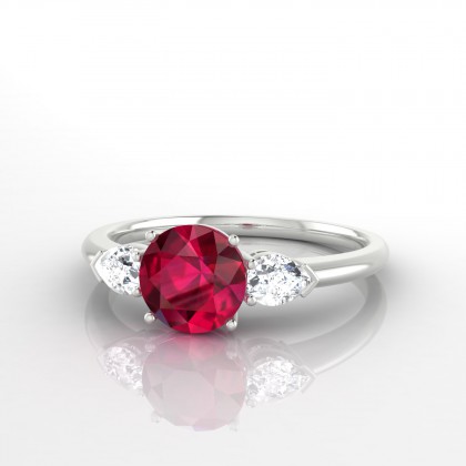 Destiny Bague Rubis en Or blanc 18k