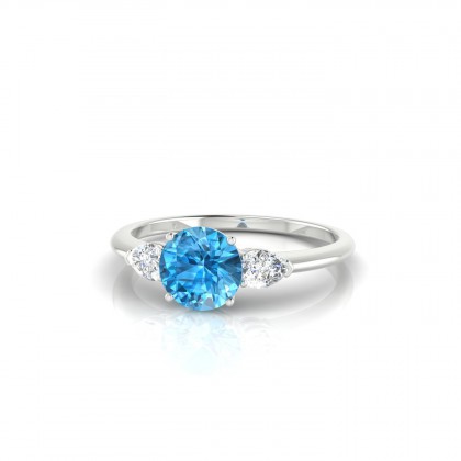 Destiny Bague Topaze en Or blanc 18k