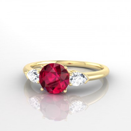 Destiny Bague Rubis en Or jaune 18k