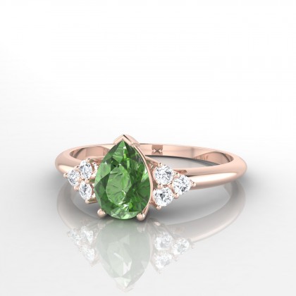 Divine Bague Tourmaline en Or rose 18k