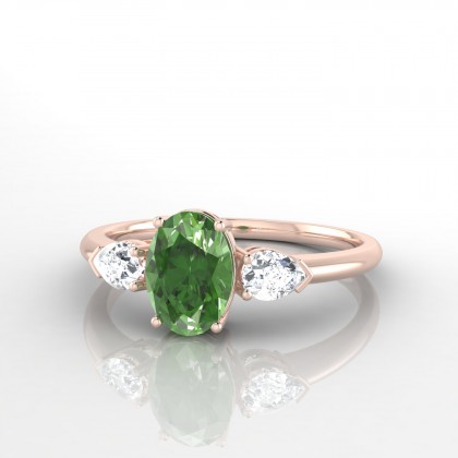 Félicité Bague Tourmaline en Or rose 18k