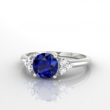 Singulière Bague Saphir en Argent 925