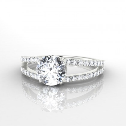 Grâce Bague Diamant en Argent 925
