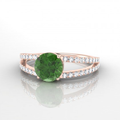Grâce Bague Tourmaline en Or rose 18k