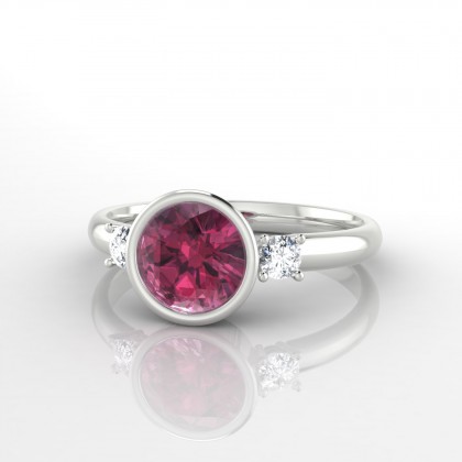 Antigone Bague Grenat en Argent 925