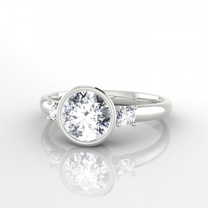 Antigone Bague Diamant en Or blanc 18k