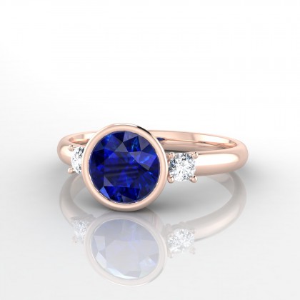 Antigone Bague Saphir en Or rose 18k