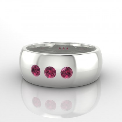 Audace Bague Grenat en Argent 925